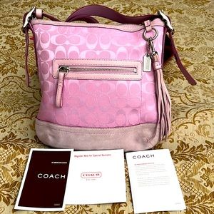 Beautiful Coach Large Signature Crossbody Bag